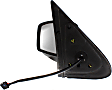 Driver Side Mirror, Non-Towing, Power Adjust, Manual Folding, Heated, Paintable, No Signal Light, No Memory, With Puddle Light, No Auto-Dimming, No Blind Spot Feature