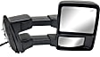 2008 Ford F-550 Super Duty - Passenger Side Towing Mirror, Power Adjust, Heated, Textured Black, Manual Folding, In-housing Signal Light, With Blind Spot Glass, No Memory, No Puddle Light, No Auto-Dimming