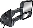 2008 Ford F-550 Super Duty - Passenger Side Towing Mirror, Power Adjust, Heated, Textured Black, Manual Folding, In-housing Signal Light, With Blind Spot Glass, No Memory, No Puddle Light, No Auto-Dimming