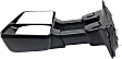 2008-2012 Ford F-250 Super Duty - Driver Side Towing Mirror, Manual Adjust, Non-Heated, Manual Folding, Textured Black, No Signal Light, No Memory, No Puddle Light, No Auto-Dimming, With Blind Spot Glass
