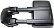 2008-2012 Ford F-250 Super Duty - Driver Side Towing Mirror, Manual Adjust, Non-Heated, Manual Folding, Textured Black, No Signal Light, No Memory, No Puddle Light, No Auto-Dimming, With Blind Spot Glass