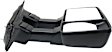 2008 Ford F-250 Super Duty - Passenger Side Towing Mirror, Manual Adjust, Non-Heated, Textured Black, Manual Folding, No Signal Light, With Blind Spot Glass, No Memory, No Puddle Light, No Auto-Dimming