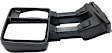2008 Ford F-250 Super Duty - Passenger Side Towing Mirror, Manual Adjust, Non-Heated, Textured Black, Manual Folding, No Signal Light, With Blind Spot Glass, No Memory, No Puddle Light, No Auto-Dimming