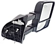 2008 Ford F-250 Super Duty - Passenger Side Towing Mirror, Manual Adjust, Non-Heated, Textured Black, Manual Folding, No Signal Light, With Blind Spot Glass, No Memory, No Puddle Light, No Auto-Dimming