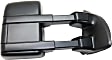 2008 Ford F-250 Super Duty - Passenger Side Towing Mirror, Manual Adjust, Non-Heated, Textured Black, Manual Folding, No Signal Light, With Blind Spot Glass, No Memory, No Puddle Light, No Auto-Dimming