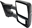 2008 Ford F-250 Super Duty - Passenger Side Towing Mirror, Manual Adjust, Non-Heated, Textured Black, Manual Folding, No Signal Light, With Blind Spot Glass, No Memory, No Puddle Light, No Auto-Dimming
