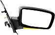 Passenger Side Mirror, Non-Towing, Power, Manual Folding, Heated, Textured Black, In-housing Signal Light, No Memory, With Puddle Light, No Auto-Dimming, No Blind Spot Feature