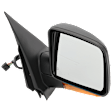 Passenger Side Mirror, Non-Towing, Power, Manual Folding, Heated, Textured Black, In-housing Signal Light, No Memory, With Puddle Light, No Auto-Dimming, No Blind Spot Feature