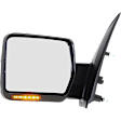 2010 Ford F-150 - Driver Side Mirror, Power Adjust, Heated, Textured Black, Manual Folding, In-housing Signal Light, No Blind Spot Feature, No Memory, No Puddle Light, No Auto-Dimming
