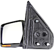 2010 Ford F-150 - Driver Side Mirror, Power Adjust, Heated, Textured Black, Manual Folding, In-housing Signal Light, No Blind Spot Feature, No Memory, No Puddle Light, No Auto-Dimming