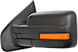 2010 Ford F-150 - Driver Side Mirror, Power Adjust, Heated, Textured Black, Manual Folding, In-housing Signal Light, No Blind Spot Feature, No Memory, No Puddle Light, No Auto-Dimming