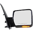 2010 Ford F-150 XLT - Passenger Side Mirror, 2009 To 2010 Style, Power Adjust, Heated, Textured Black, Manual Folding, In-housing Signal Light, No Blind Spot Feature, No Memory, No Puddle Light, No Auto-Dimming