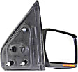 2010 Ford F-150 XLT - Passenger Side Mirror, 2009 To 2010 Style, Power Adjust, Heated, Textured Black, Manual Folding, In-housing Signal Light, No Blind Spot Feature, No Memory, No Puddle Light, No Auto-Dimming