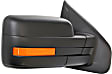 2010 Ford F-150 XLT - Passenger Side Mirror, 2009 To 2010 Style, Power Adjust, Heated, Textured Black, Manual Folding, In-housing Signal Light, No Blind Spot Feature, No Memory, No Puddle Light, No Auto-Dimming