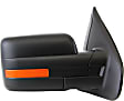 2010 Ford F-150 XLT - Passenger Side Mirror, 2009 To 2010 Style, Power Adjust, Heated, Textured Black, Manual Folding, In-housing Signal Light, No Blind Spot Feature, No Memory, No Puddle Light, No Auto-Dimming