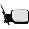 2010 Ford F-150 XL - Passenger Side Mirror, Power Adjust, Non-Heated, Textured Black, Manual Folding, No Signal Light, No Blind Spot Feature, No Memory, No Puddle Light, No Auto-Dimming, Crew Cab Pickup