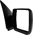 2010 Ford F-150 XL - Passenger Side Mirror, Power Adjust, Non-Heated, Textured Black, Manual Folding, No Signal Light, No Blind Spot Feature, No Memory, No Puddle Light, No Auto-Dimming, Crew Cab Pickup