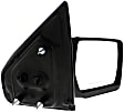 2010 Ford F-150 XL - Passenger Side Mirror, Power Adjust, Non-Heated, Textured Black, Manual Folding, No Signal Light, No Blind Spot Feature, No Memory, No Puddle Light, No Auto-Dimming, Crew Cab Pickup