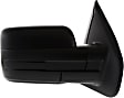 2010 Ford F-150 XL - Passenger Side Mirror, Power Adjust, Non-Heated, Textured Black, Manual Folding, No Signal Light, No Blind Spot Feature, No Memory, No Puddle Light, No Auto-Dimming, Crew Cab Pickup