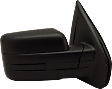 2010 Ford F-150 FX4 - Passenger Side Mirror, Manual Adjust, Non-Heated, Textured Black, Manual Folding, No Signal Light, No Blind Spot Feature, No Memory, No Puddle Light, No Auto-Dimming