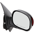 Passenger Side Mirror, Non-Towing, Power Adjust, Manual Folding, Heated, Paintable, In-housing Signal Light, With memory, No Puddle Light, No Auto-Dimming, No Blind Spot Feature