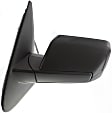 Driver Side Mirror, Non-Towing, Power Adjust, Manual Folding, Heated, Textured Black, No Signal Light, No Memory, With Puddle Light, No Auto-Dimming, No Blind Spot Feature