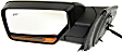 2007-2017 Ford Expedition - Driver Side Mirror, Non-Towing, Power, Manual Folding, Heated, Textured Black, In-housing Signal Light, With memory, With Puddle Light, No Auto-Dimming, No Blind Spot Feature