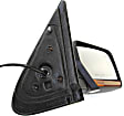 2017 Ford Expedition Max Platinum - Passenger Side Mirror, Power Adjust, Heated, Textured Black, Manual Folding, In-housing Signal Light, No Blind Spot Feature, With Memory, With Puddle Light, No Auto-Dimming