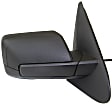 2017 Ford Expedition Max Platinum - Passenger Side Mirror, Power Adjust, Heated, Textured Black, Manual Folding, In-housing Signal Light, No Blind Spot Feature, With Memory, With Puddle Light, No Auto-Dimming