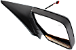 Passenger Side Mirror, Non-Towing, Power, Power Folding, Heated, Paintable, In-housing Signal Light, With memory, With Puddle Light, No Auto-Dimming, No Blind Spot Feature