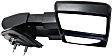 2007-2012 Ford F-150 - Passenger Side Towing Mirror, Power Adjust, Heated, Manual Folding, Textured Black, In-housing Signal Light, No Memory, With Puddle Light, No Auto-Dimming, No Blind Spot Feature