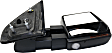 2007-2012 Ford F-150 - Passenger Side Towing Mirror, Power Adjust, Heated, Manual Folding, Textured Black, In-housing Signal Light, No Memory, With Puddle Light, No Auto-Dimming, No Blind Spot Feature