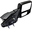 2007-2012 Ford F-150 - Passenger Side Towing Mirror, Power Adjust, Heated, Manual Folding, Textured Black, In-housing Signal Light, No Memory, With Puddle Light, No Auto-Dimming, No Blind Spot Feature