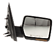 2007 Ford F-150 XLT - Passenger Side Mirror, Power Adjust, Heated, Chrome, Manual Folding, In-housing Signal Light, No Blind Spot Feature, No Memory, No Puddle Light, No Auto-Dimming
