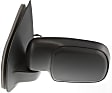 Driver Side Mirror, Non-Towing, Power Adjust, Manual Folding, Heated, Textured Black, No Signal Light, No Memory, No Puddle Light, No Auto-Dimming, No Blind Spot Feature