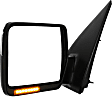 Driver Side Mirror, Power Adjust, Heated, Manual Folding, Chrome, In-housing Signal Light, With Memory, No Puddle Light, No Auto-Dim, No Blind Spot Feature