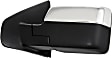Driver Side Mirror, Power Adjust, Heated, Manual Folding, Chrome, In-housing Signal Light, With Memory, No Puddle Light, No Auto-Dim, No Blind Spot Feature