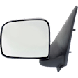 Driver Side Mirror, Manual Adjust, Manual Folding, Non-Heated, Textured Black, No Signal Light, No Memory, No Puddle Light, No Auto-Dimming, No Blind Spot Feature