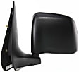 Driver Side Mirror, Manual Adjust, Manual Folding, Non-Heated, Textured Black, No Signal Light, No Memory, No Puddle Light, No Auto-Dimming, No Blind Spot Feature