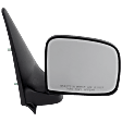 Passenger Side Mirror, Manual Adjust, Manual Folding, Non-Heated, Textured Black, No Signal Light, No Memory, No Puddle Light, No Auto-Dimming, No Blind Spot Feature
