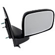 Passenger Side Mirror, Manual Adjust, Manual Folding, Non-Heated, Textured Black, No Signal Light, No Memory, No Puddle Light, No Auto-Dimming, No Blind Spot Feature