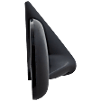 Passenger Side Mirror, Manual Adjust, Manual Folding, Non-Heated, Textured Black, No Signal Light, No Memory, No Puddle Light, No Auto-Dimming, No Blind Spot Feature