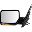 2007 Lincoln Mark LT - Driver Side Mirror, Power Adjust, Heated, Chrome, Power Folding, In-housing Signal Light, No Blind Spot Feature, With Memory, With Puddle Light, No Auto-Dimming