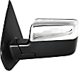 2007 Lincoln Mark LT - Driver Side Mirror, Power Adjust, Heated, Chrome, Power Folding, In-housing Signal Light, No Blind Spot Feature, With Memory, With Puddle Light, No Auto-Dimming
