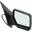 2012 Ford Expedition - Passenger Side Mirror, Power Adjust, Non-Heated, Textured Black, Manual Folding, No Signal Light, No Blind Spot Feature, No Memory, With Puddle Light, No Auto-Dimming
