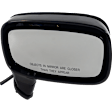 Passenger Side Mirror, Power Adjust, Non-Folding, Non-Heated, Textured Black, No Signal Light, No Memory, No Puddle Light, No Auto-Dimming, No Blind Spot Feature