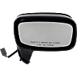 Passenger Side Mirror, Power Adjust, Non-Folding, Non-Heated, Textured Black, No Signal Light, No Memory, No Puddle Light, No Auto-Dimming, No Blind Spot Feature