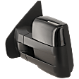 2014 Ford F-150 - Driver Side Towing Mirror, Power Adjust, Heated, Paintable, Manual Folding, In-housing Signal Light, With Blind Spot Glass, With Memory, With Puddle Light, No Auto-Dimming