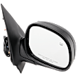 Passenger Side Mirror, Non-Towing, Power Adjust, Manual Folding, Heated, Textured Black, No Signal Light, No Memory, No Puddle Light, No Auto-Dimming, No Blind Spot Feature