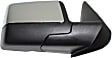 Passenger Side Mirror, Power Adjust, Manual Folding, Non-Heated, Chrome, No Signal Light, No Memory, No Puddle Light, No Auto-Dimming, No Blind Spot Feature